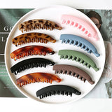 Frosted Solid Color Banana Hair Clips β Fashion Ponytail Barrettes & Hair Claws for Women