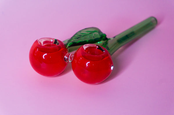 Glass Fruit Pipe in Cherry