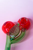Cherry Double Bowl Pipe 6"