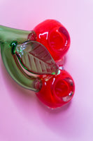 Cherry Double Bowl Pipe 6"
